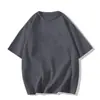 Camiseta de manga corta estilo ins de seda de leche con estampado de gato coreano, casual, talla grande, corte holgado, moderna y de nicho para hombres y mujeres