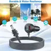Cargador de Coche Digital Popular de Cuarta Generación de Amazon 30V Cable de Alimentación Impermeable Cargador Multifuncional Tres en Uno
