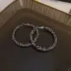 Brincos de Strass Novo Estilo, Brincos Circulares de Gipsofila, Brincos Grandes Personalizados de Alta Qualidade para Mulheres, Brincos de Temperamento e Modernos