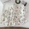 Comercio Exterior Venta al por Mayor Pijamas para Mujer Verano Algodón Nube Popular Cuello Redondo Versión Coreana Dibujos Animados Dulce y Linda Niña Ropa de Casa Moderna