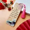 Marcador de Libros de Bambú Poesía Estilo Chino Serie de Poesía de Li Shangyin Marca de Madera de Bambú Creativa Marca de Página de Lectura Regalo