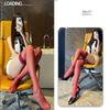Calcetines de muslo invisibles ultra delgados 3D con brillo de aceite, calcetines de tubo largo con encaje, calcetines brillantes de aceite, color de contraste, calcetines hasta la rodilla puramente sexys A216