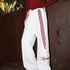 Pantalones Deportivos Rayados Unisex Sueltos de Pierna Ancha Marca de Moda Pantalones de Chándal Hip-Hop Casual Largos Secado Rápido Envío Transfronterizo