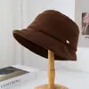 Sombrero de Pescador Único Versátil Estilo Japonés Simple y Elegante, Sombrero de Cubo Artístico y Femenino, Sombrero de Algodón y Lino de Alta Calidad Lujo Ligero para Mujer