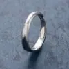 Anéis de Casal Perto de Mim para Homens e Mulheres Acabamento Escovado Ins Estilo Simples Design de Nicho Par de Anéis de Alta Qualidade