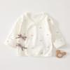 Recém-nascido meia-volta roupas 0-3 meses Baby Jacket primavera e outono recém-nascido Baby Clothes Baby Monk Roupas Classe A Pure Cotton