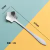Exquisita Cuchara Mezcladora de Regalo Estilo Japonés Acero Inoxidable Cuchara Flor Cafetera Mezclador Vajilla Chapada en Oro Se Puede Personalizar Logo Hogar
