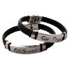 Pulseira de couro de doze constelações presente de aniversário moda europeia e americana pulseira de couro com corda trançada joia para estudantes