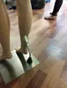 Soportes para Ropa Modelo Soporte Zapatero/Barra para Zapatos Base de Espejo de Vidrio Templado/Acero Inoxidable Trenzado