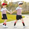 Ropa de Clase de Verano Uniformes Escolares para Niños Ropa Nueva de Jardín de Infancia Ropa de Clase para Estudiantes de Primaria Conjunto de Dos Piezas Rayado para Niños y Niñas
