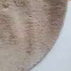 Alfombra de suelo de imitación de pelo de conejo, alfombra de felpa para mesa de café y mesita de noche, alfombrilla para pies para habitación de niños, alfombra pequeña de animal nube de pelo de conejo