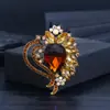 Broche de Acrílico da Moda para Mulheres, Alfinete Eletrodepositado em Liga, Broche Acessório de Roupa