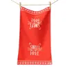 Paño de Cocina Navideño de Dibujos Animados, Más Absorbente, Toalla de Mano de Alta Calidad, Toalla Gruesa Impresa Simple para Cocina y Uso Doméstico