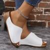 Sandalias de Diapositiva de Verano para Mujer Tallas Grandes 2025 - Estilo Europeo y Americano, Ligeras, Casuales, Modernas para Uso Exterior, a la Moda