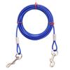 Amazon Explosiones Gancho Doble Cable de Acero Anti-mordida Perno Cuerda para Perro Tracción para Mascotas Exterior Uno-a-Dos Anti-mordida Cadena Fija para Perro
