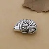 Plata de Ley S925 Cuentas de Plata Tailandesa Cuentas Sueltas Cuentas de Pez Pequeño Material para Joyería DIY Hecho a Mano Accesorios para Pulseras Caseras