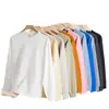 Sudadera unisex de cuello redondo, 380g, talla grande, corte holgado, color liso, manga larga, capa interior casual versátil
