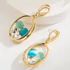 Pendientes Largos Exagerados Estilo Ins Europeo y Americano con Aguja de Plata S925 Incrustados con Piedra Ojo de Gato de Diamante Pendientes Personalizados de Alta Gama Elegantes para Mujer