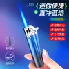 Encendedor Omai 7211 Transparente para Reposabrazos con Elegante Diseño Degradado, Mini Encendedor Compacto Creativo de Llama Directa a Prueba de Viento para Ventas Transfronterizas