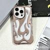 Funda para teléfono Apple 17 Promax Flame Hollow-Out con disipación de calor, iPhone 16 Electroplated Matte 15 Funda suave antigolpes