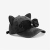 Gorra de béisbol original de moda con orejas de gato, combina con todo, gorra de compras coreana para mujer, gorra con gafas de sol, gorra de cara pequeña