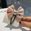 Rose Pearl Headwear Flor Strass Metal Coração Gravata Laço de Cabeça Intestino Grosso Anel de Cabelo Acessórios para Cabelo Voz Trêmula