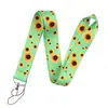 Cuerda para Teléfono Móvil de Margarita y Girasol Pequeño Cuerda para Colgar Etiqueta de Teléfono Móvil de Tarjeta de Identificación Multicolor Cadena de Llaves para Colgar en el Cuello Cuerda para Colgar