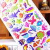 Calcomanías de Recompensa de Jardín de Infancia de Dibujos Animados para Niños Calcomanías Pequeñas Coreanas Calcomanías de Burbujas 3D Lindas Calcomanías Estilo Coreano
