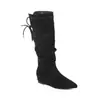 Botas Altas de Mujer para Aumentar la Altura, Puntiagudas, Estilo Nuevo Otoño/Invierno 2026 Maillard, Botas Vaqueras Occidentales, Botas Altas de Monta