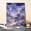 Pintura al óleo digital DIY de generación transfronteriza, venta al por mayor de Amazon AliExpress, pintura de paisajes y flores para colorear, pintura decorativa para sala de estar.