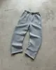Moda Callejera Retro Y2K Europea y Americana Transfronteriza Hip-Hop Casual Cintura Elástica Cremallera Holgados Color Sólido Pantalones Casuales Deportivos