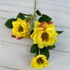 Nuevo ramo transfronterizo de flores artificiales de 3 meses para decoración del hogar, sala de estar, accesorios para arreglos florales DIY, set de boda, flor falsa