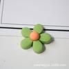 Accesorios de Joyería para Teléfono Móvil DIY Resina Simulada Escarchada Flor de Cinco Pétalos Horquilla Aro para el Cabello Aretes Materiales Hechos a Mano