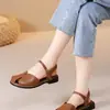 Sandalias Baotou para Mujer 2026 Nuevo Estilo Verano Estilo Coreano Chica Mori Estilo Hada Retro Zapatos Romanos Casuales Suaves de Suela Plana