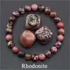 Pulsera Popular Transfronteriza Temu Xiyin Tk con Cuentas Hecha de Aventurina Verde Ojo de Tigre Pulsera Elástica Hecha a Mano