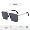 Óculos de Sol Masculino Estilo Novo Personalizado Aço Couro, Alta Qualidade, Alta Definição, Óculos Anti-UV, Proteção Solar, Moda Outdoor Atacado