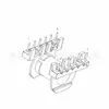 Estrutura de Transformador Er28 Estrutura de Baquelite Er29 Estrutura de Alta Frequência Bobina Horizontal 6+6 Pinos 2829