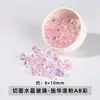 Jingde joyería cristal tallado cuentas de gota sueltas pendientes diy accesorios para el cabello accesorios semiacabados cuentas al por mayor