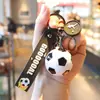 Simulación de la Copa del Mundo de Celebridades de Internet Coche de Fútbol Mini Llavero Souvenir de Qatar Colgante de Regalo Pequeño Venta al por Mayor