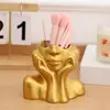 Molde de Silicona para Retrato de Medio Cuerpo con Soporte para Barbilla 3D, Florero Abstracto Humano Nórdico, Molde para Manualidades, Molde para Adorno de Yeso