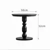 Mesa de Centro Preta Estilo Meio do Século Francês Sala de Estar de Apartamento Pequeno Combinação Mesa Lateral de Luxo Leve Estilo Wabi-Sabi Americano Mesa de Centro para Pousada