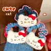 Muñeca Gatito Creativa Lazo para el Cabello Banda de Tela Vaquera para el Cabello Versátil y Femenino para Cola de Caballo Adorno para Moño Lazo para el Cabello Adorno Elástico para el Cabello