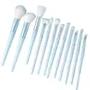 Set de 12 Piezas de Pinceles para Sombras de Ojos, Pinceles para Delineador, Pinceles para Labios, Pinceles de Detalle, Pinceles para Sombra de Nariz, Brochas de Maquillaje, Herramientas de Belleza, Set Completo de Cangzhou