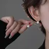 Brincos Pequenos de Cubo de Açúcar Cravejados de Diamante, Inteligentes e Elegantes, Brincos de Zircônia Quadrada de Quatro Garras em Forma de Gota d'Água, Brincos Quadrados de Diamante Exquisitos de Celebridade da Internet