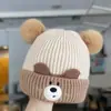 Chapéus de Tricô Fofos à Prova de Vento e Quentes para Bebês e Crianças Pequenas no Outono e Inverno, Chapéus de Inverno, Chapéus com Proteção para Orelhas de Bebê, Gorros de Puxar para Crianças Pequenas