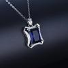 Pingente de Turmalina Sintética Vermelho Sangue de Pombo de 5 Quilates Zhenrong Jewelry Banhado a Ouro Rosa 18K Conjunto Pingente de Cor Zircônia de Imitação