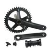 Pedivela integrado oco para bicicleta de estrada GANOPPER prato de dentes com eixo central BCD 130mm 44t