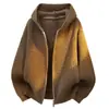 Cárdigan con Capucha Americano Grueso Transfronterizo Suéter Rascally Cool Chaqueta para Hombre Otoño Invierno Holgada Casual de Moda Chaqueta de Punto