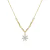 Collar de Flor de Zirconio Único con Escote Profundo, Exquisito y Versátil, Lujo Accesible, Gama Alta, Cadena para Clavícula Super Brillante, Cadena para el Cuello de Moda y Simple