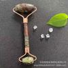 Rodillo de Jade Transfronterizo Masajeador Cuidado Facial Belleza Raspado Cristal Rosa Rodillo Masajeador de Doble Cabezal Rodillo de Jade